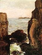 Nymph on a Rocky Ledge Childe Hassam